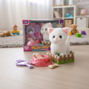 Cute Plush Pet Διαδραστικό Λούτρινο Κατοικίδιο με Ήχο & Κίνηση – Γατάκι