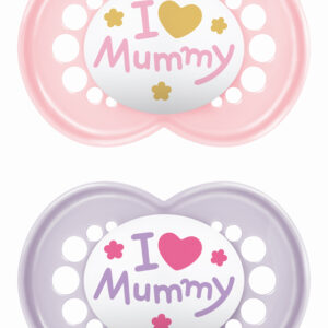 Πιπίλα Ι Love Mummy & Daddy Σιλικόνης 6-16 μηνών