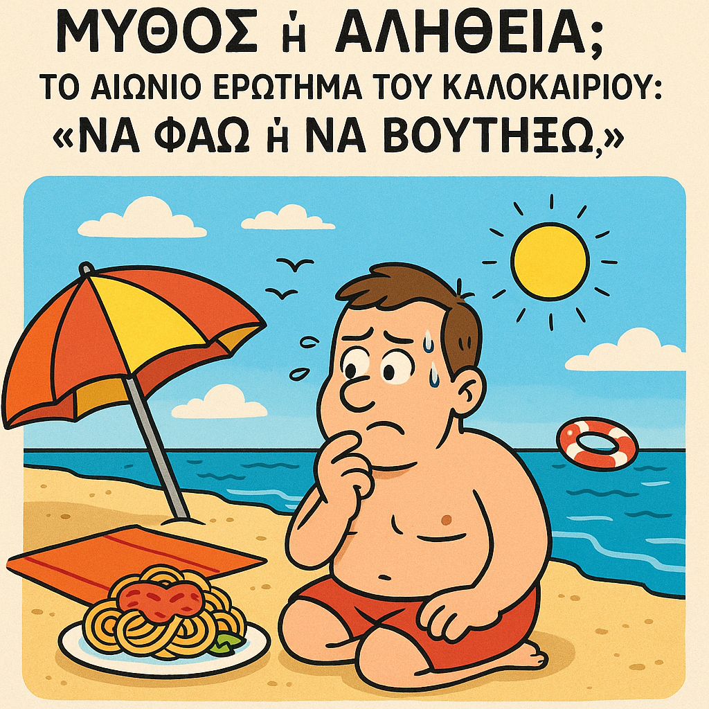 🏖️ Μύθος ή αλήθεια; Το αιώνιο ερώτημα του καλοκαιριού: «Να φάω ή να βουτήξω;»