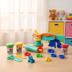 Crafty Fun Dough Σετ Πλαστελίνης με Εργαλεία & 4 Χρώματα – Multi Tool Set 3+